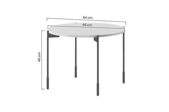 Beistelltische 64 cm, 49 cm - SONATIA - Ein moderner Hingucker, der Stil und Funktionalität vereint.