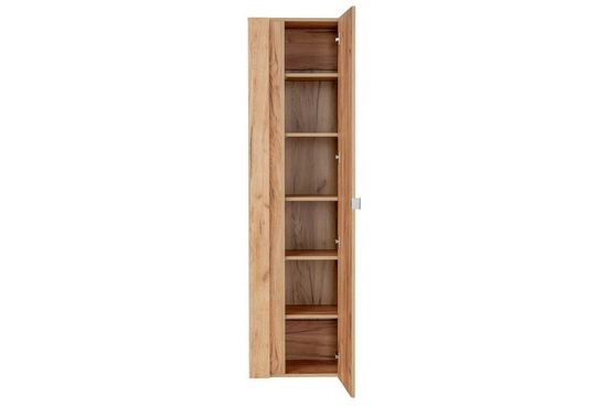 Badezimmer Hochschrank - Capri Oak - Eleganter Stauraum mit Spiegel. - ROYAL24_MARKT