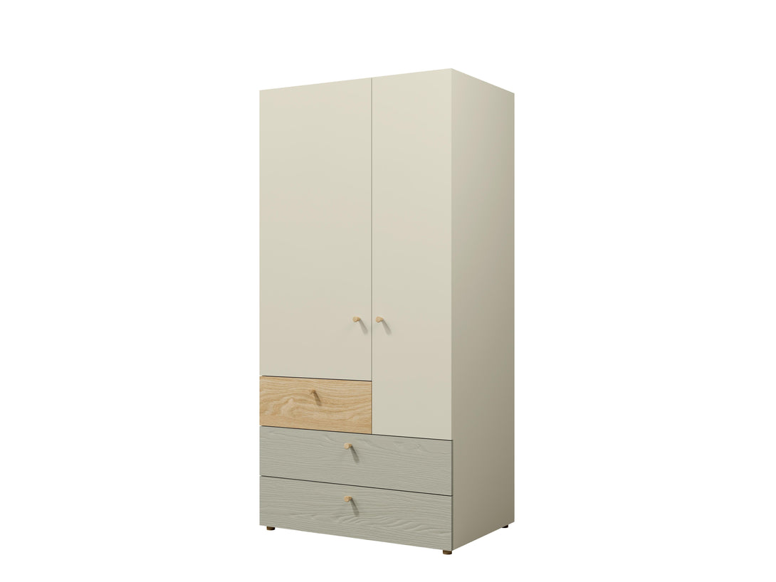 Kleiderschrank - YUKI - Perfekte Aufbewahrungslösung für Kleidung und Accessoires. - ROYAL24_MARKT