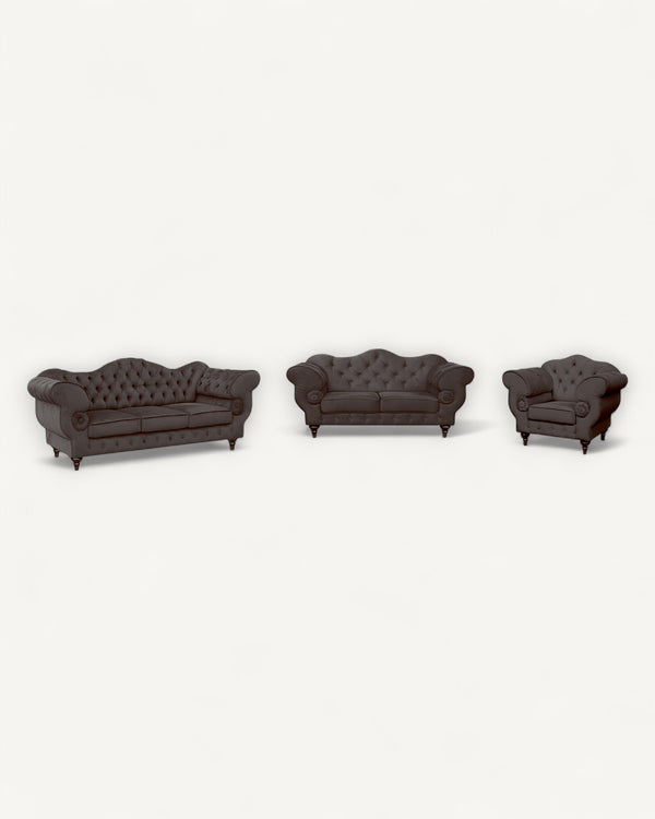Polstergarnitur Chesterfield Gloria 3 - 2 - 1 - Premium Set - Handgemacht - Premium Materialien - Garantierte Qualität - ROYAL24_MARKT