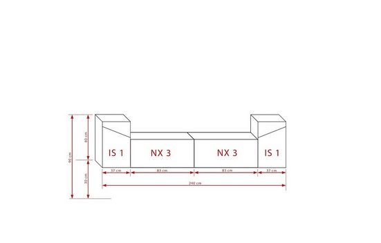 Wohnwand - Eine ideale Lösung, um Räume zu verschönern und zu organisieren, (Wohnwände, 4-St., Premium - S16)