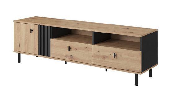 Wohnzimmer-Set - Stilvolles Ambiente / für harmonische Gestaltung, (Komplett Set, 4-St., Dalli), Hochwertige Möbel - Stilvolle Wohnwand.