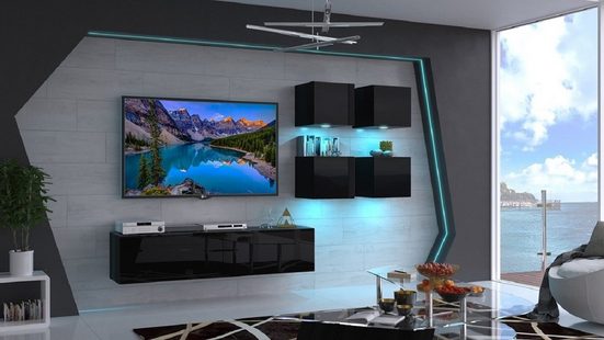 Wohnwand&nbsp;- Premium 2024 - Luxus im Wohnzimmer mit besten Materialien.