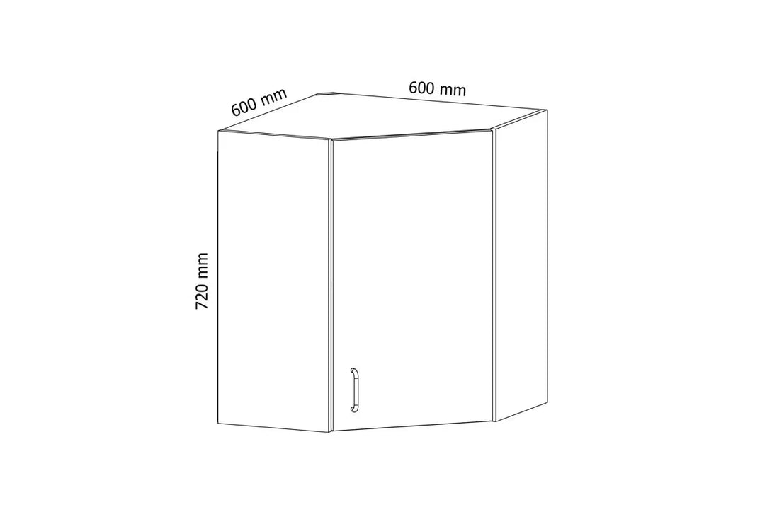 Hängeschrank 60 cm - Aspen - Leicht und robust, perfekter Stauraum für Ihre Küche - ROYAL24_MARKT