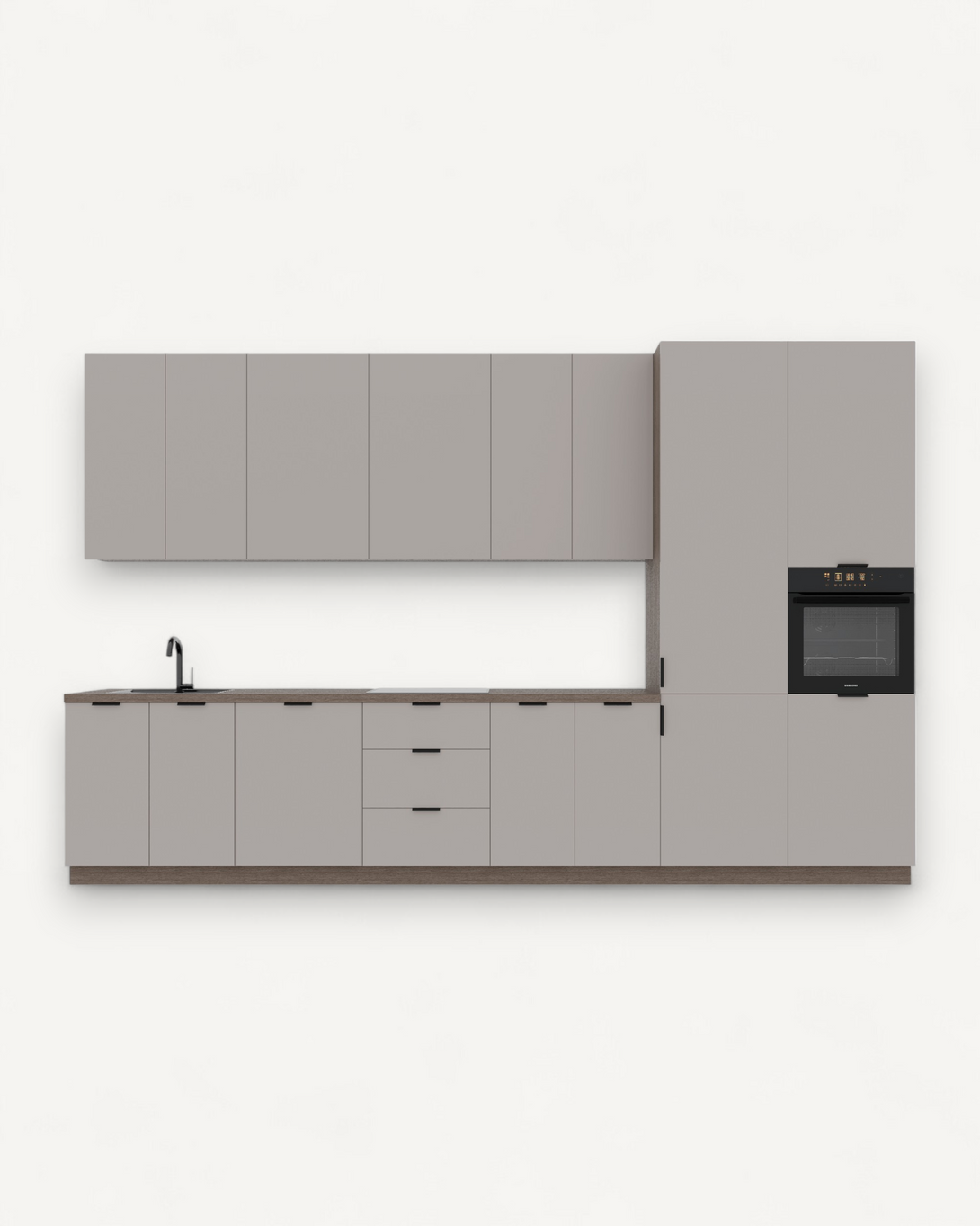 Küchenzeile K73-G400 R - Kompakte Form, maximale Funktionalität - ROYAL24_MARKT
