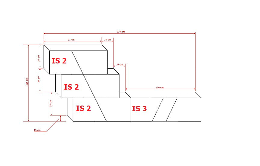 Moderne Wohnzimmer Wohnwand ( stilvollem Design - zeitlos elegant 4 -St. subtiler Beleuchtung ) , Premium-Qualität - Moderne Eleganz - Stimmungsvolle Beleuchtung