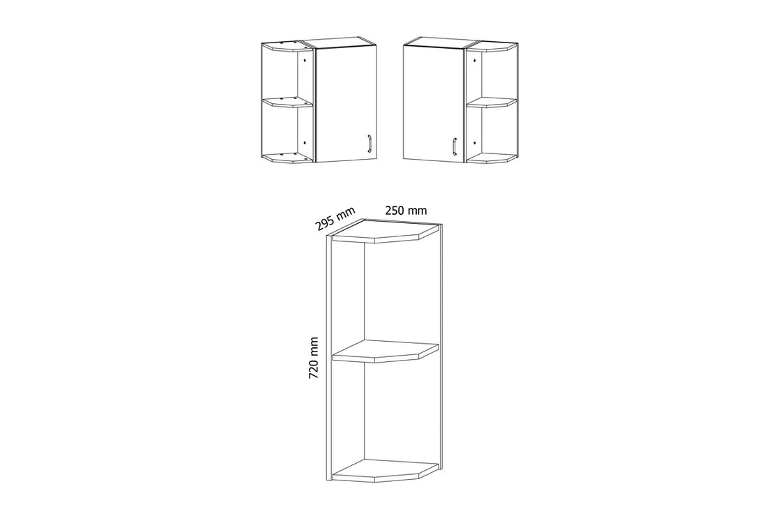Regalhängeschrank G25PZ - Provence - Zeitloses Design für ein elegantes Finish.