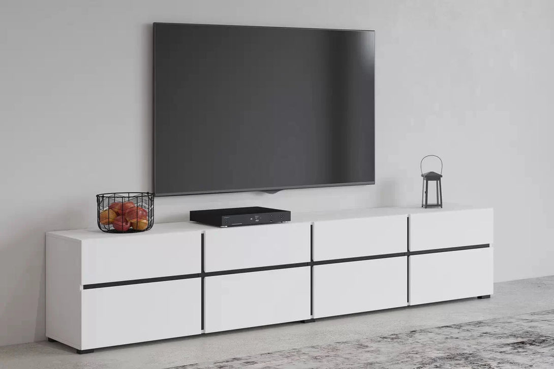 TV-Schrank - Cross - Geräumige für ordentliche Aufbewahrung und elegantes Design.