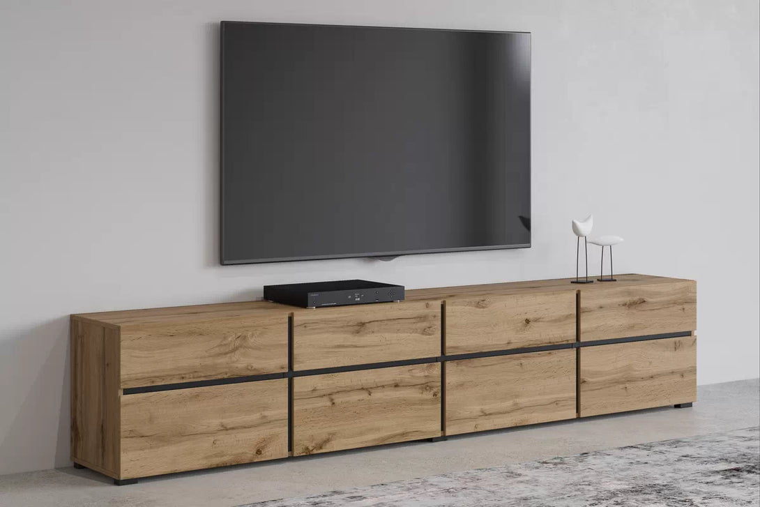 TV-Schrank - Cross - Geräumige für ordentliche Aufbewahrung und elegantes Design.