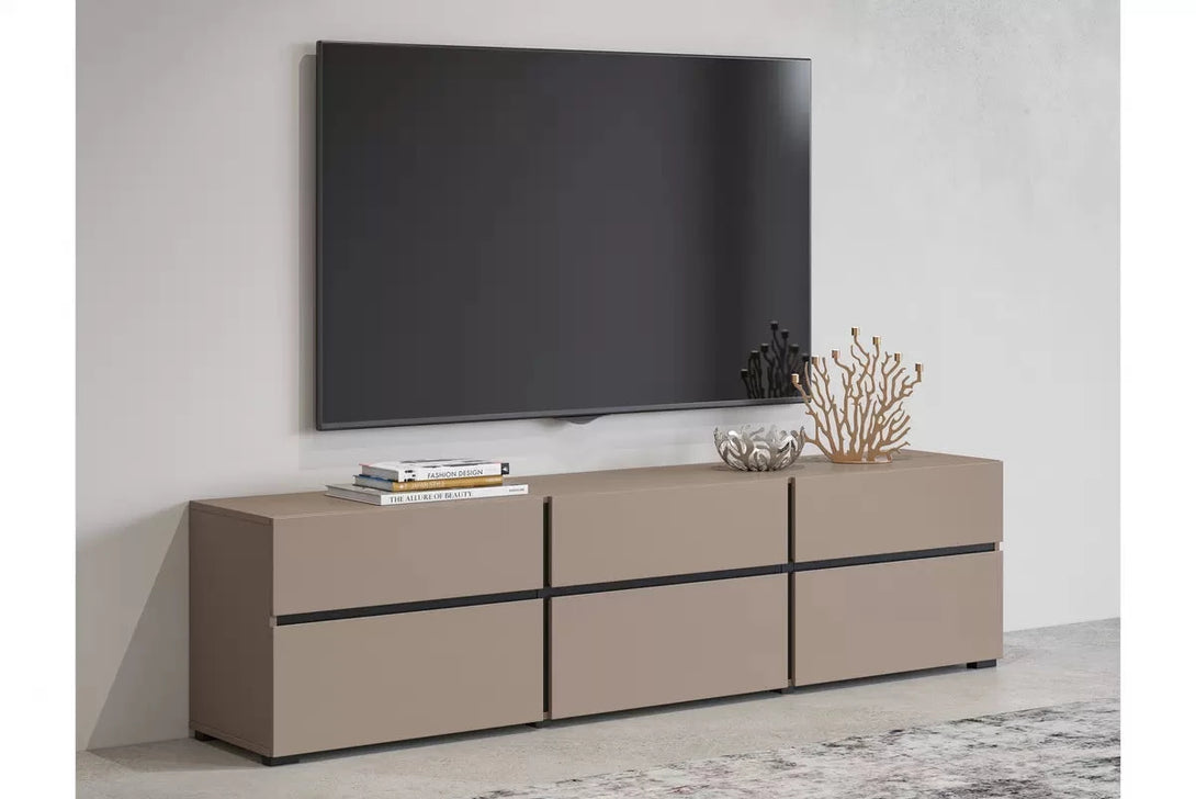 TV-Schrank - Cross - Geräumige für ordentliche Aufbewahrung und elegantes Design.