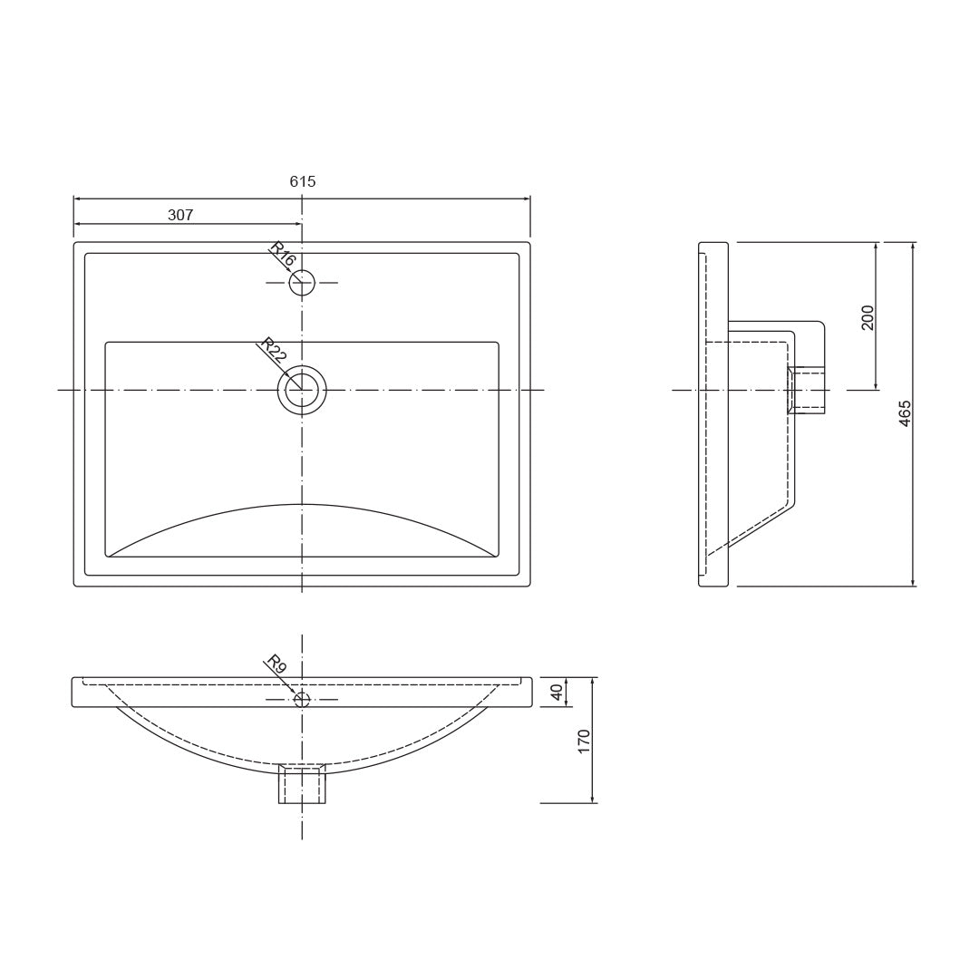 Badezimmer - WASHBASIN - NANU 80,60 cm