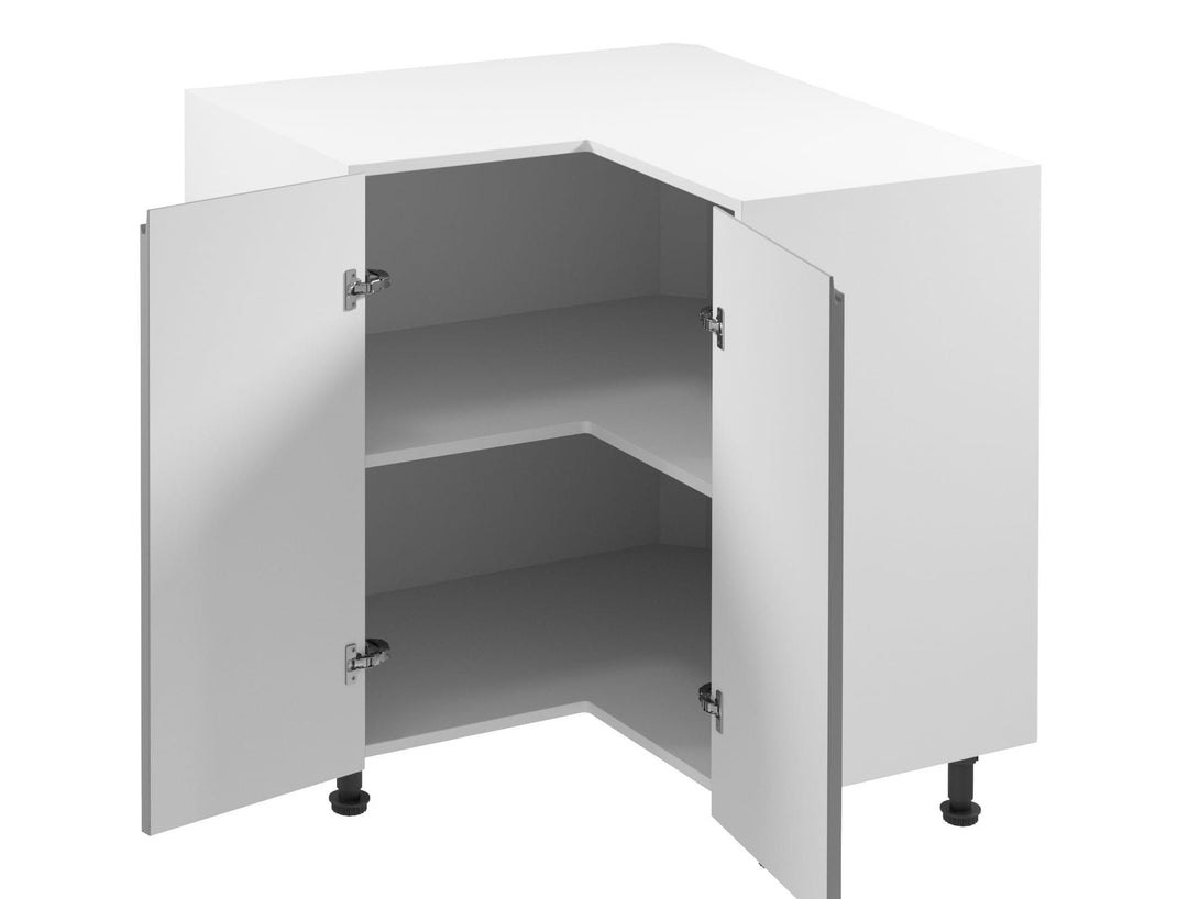 Winkelküche - L-Form Aspen - Grau (Hochglanz) - K31n2-G300×240 cm - ROYAL24_MARKT
