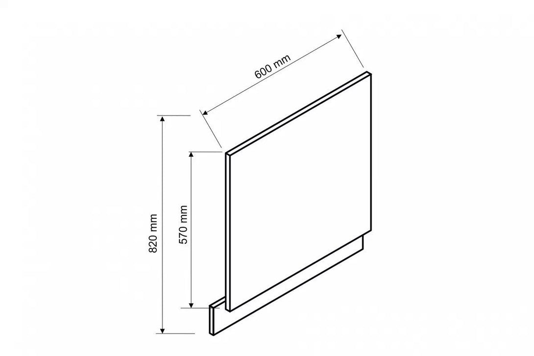 Frontblende 60 cm , 45 cm  - Mina - Hochwertige für eine edle Küche.