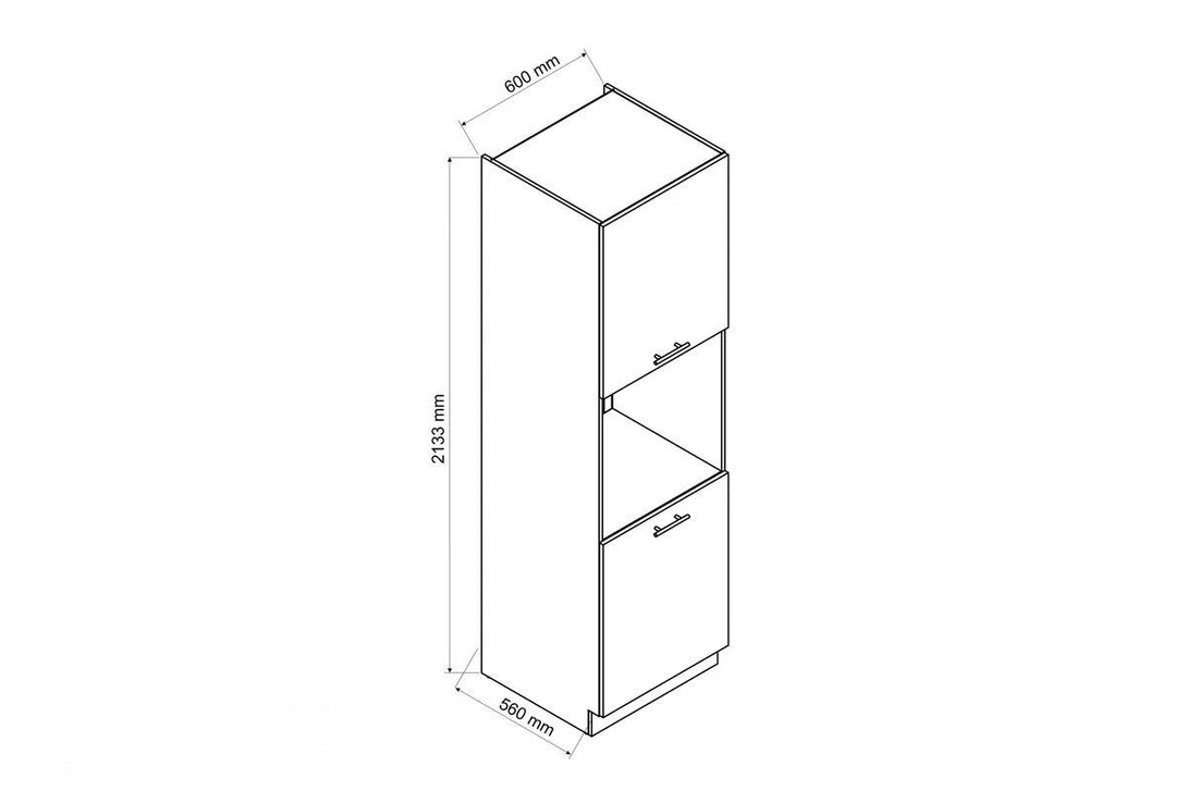 Herdumbauschrank 60 cm - Mina - Stilvolle Integration für Ihre Küche. - ROYAL24_MARKT