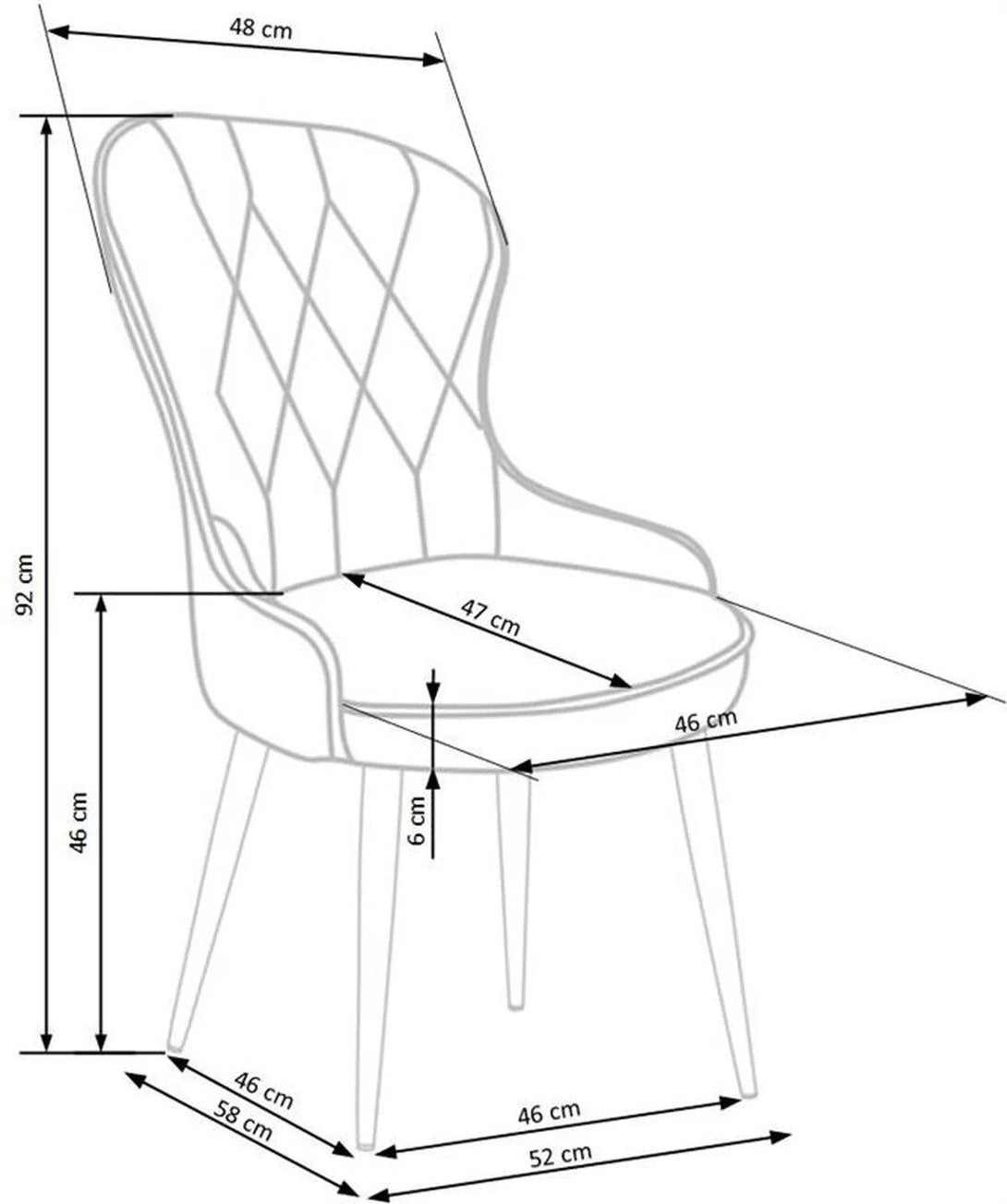 Stuhl - K366 - Luxuriöser für exklusives Ambiente und edles Finish. - ROYAL24_MARKT