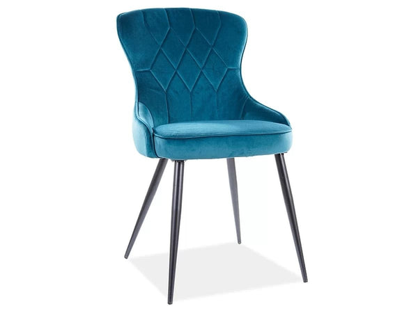 Stuhl - Bluvel - Eleganter für stilvolles Wohnzimmer und modernes Raumdesign. - ROYAL24_MARKT