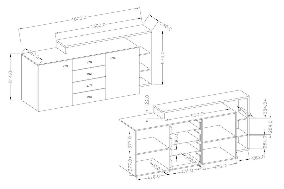 Wohnzimmer-Set - Bota - Elegantes für moderne Räume. - ROYAL24_MARKT