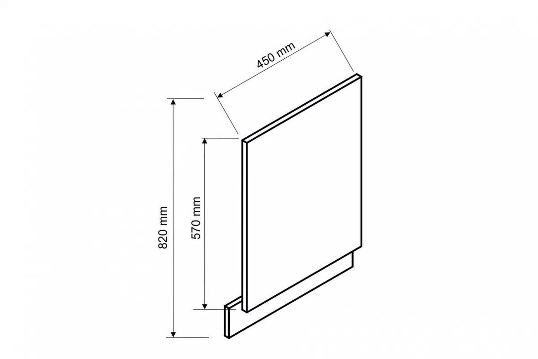 Frontblende 60 cm , 45 cm  - Mina - Hochwertige für eine edle Küche.