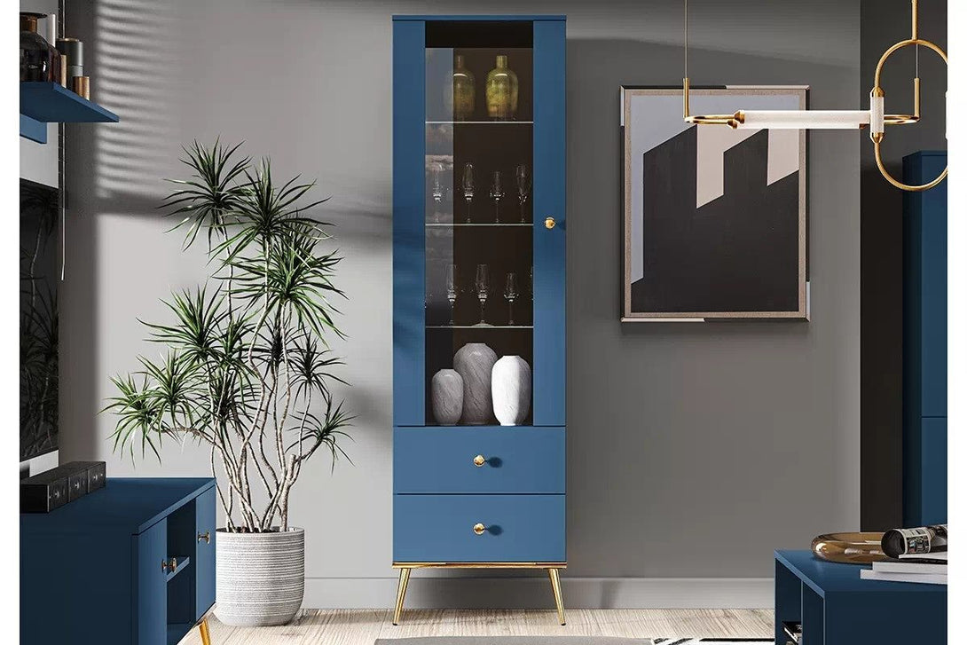 Vitrine - Naemo - Praktische Vitrine mit Glasfronten. - ROYAL24_MARKT
