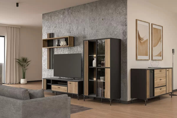 Wohnzimmer-Set - Joakimis - Luxus kombiniert Komfort und elegantes Design.