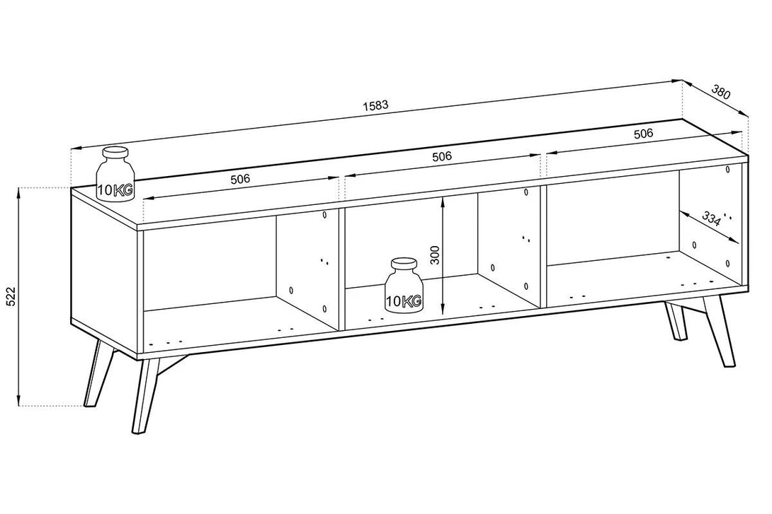 TV-Schrank - Genua - Design, das Ihren persönlichen Bedürfnissen entspricht.