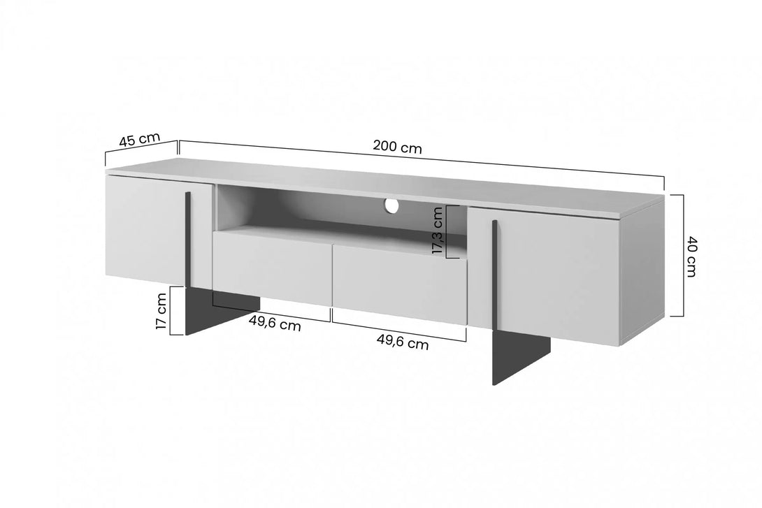 TV-Schrank - Larena - Eleganter Stauraum für Multimedia.