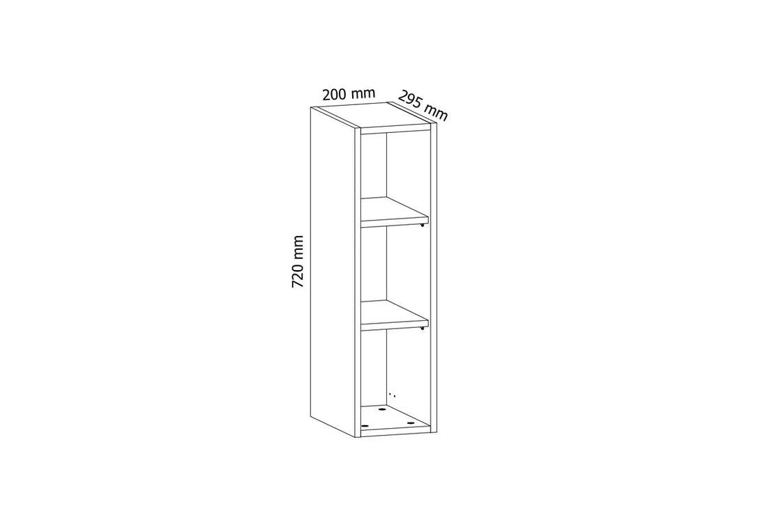 Hängeschrank 20 cm - Aspen - Moderne Ästhetik trifft auf praktischen Stauraum, ideal für jede Küche - ROYAL24_MARKT