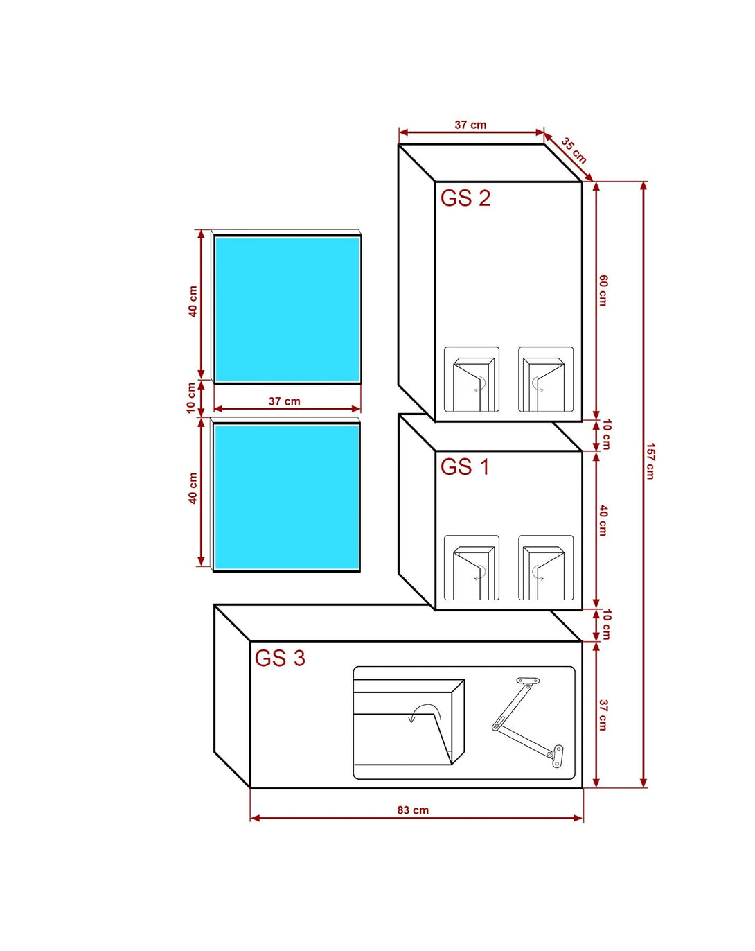 Garderobenschrank F5 - Kombination aus Eleganz und Benutzerfreundlichkeit für Ihren Eingangsbereich.